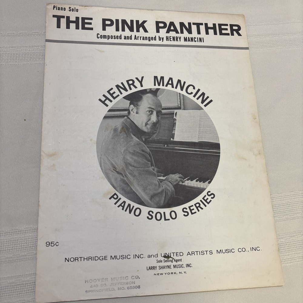 THE PINK PANTHER HENRY MANCINI 1964 SHEET‎ MUSIC